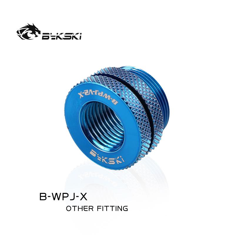 Bykski B-WPJ-X, Boutique Diamond pattern , G1/4'' Crossing connector , for water inlet from case top-cover/complex waterway