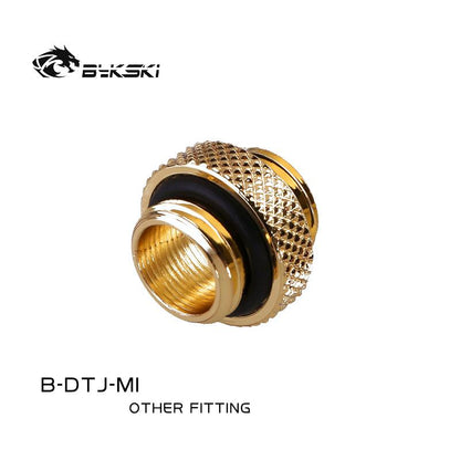 Bykski B-DTJ-MI, Mini Male To Male Fittings, Boutique Diamond Pattern, Multiple Color G1/4 Male To Male Fittings