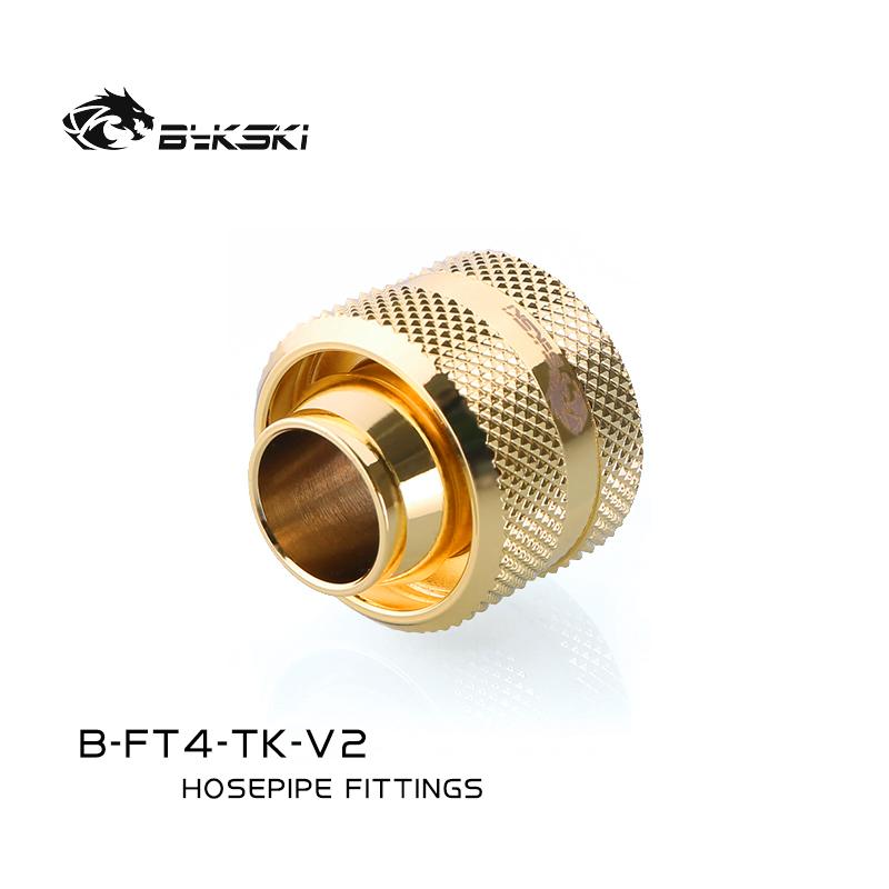 Bykski B-FT4-TK-V2, 1/2"ID*6/8"OD 13x19mm Soft Tube Fittings, G1/4" Fittings For Soft Tubes