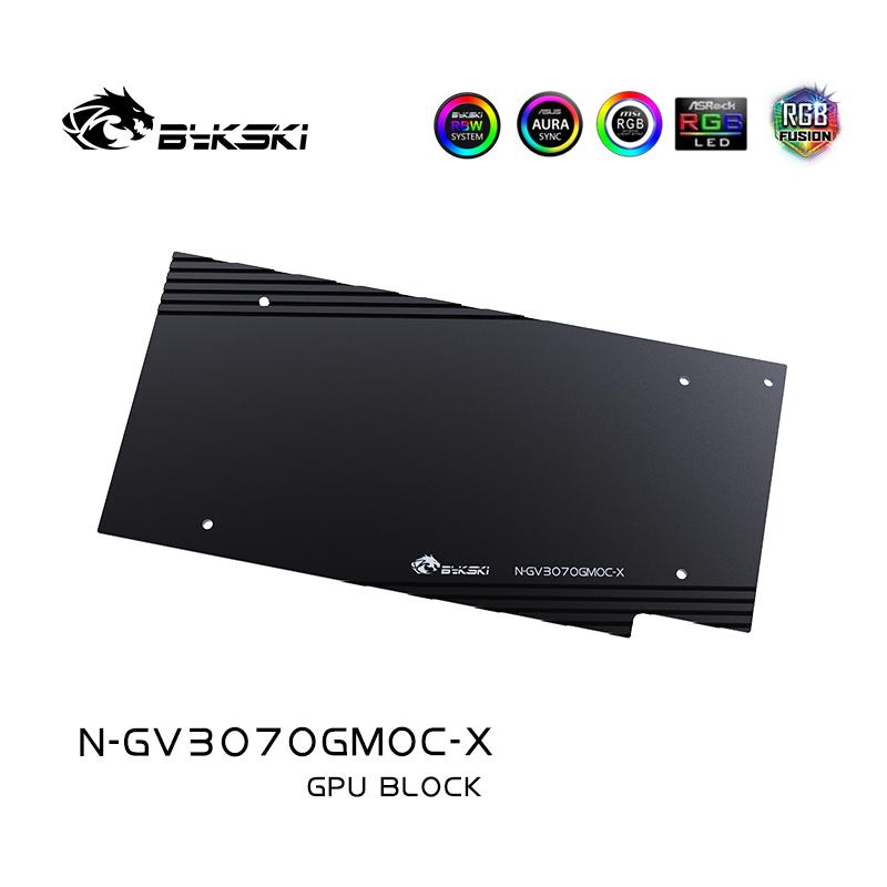 Bykski GPU Water Cooling Block For Gigabyte GeForce RTX 3070 Gaming/Vision/Eagle, Graphics Card Liquid Cooler System, N-GV3070GMOC-X