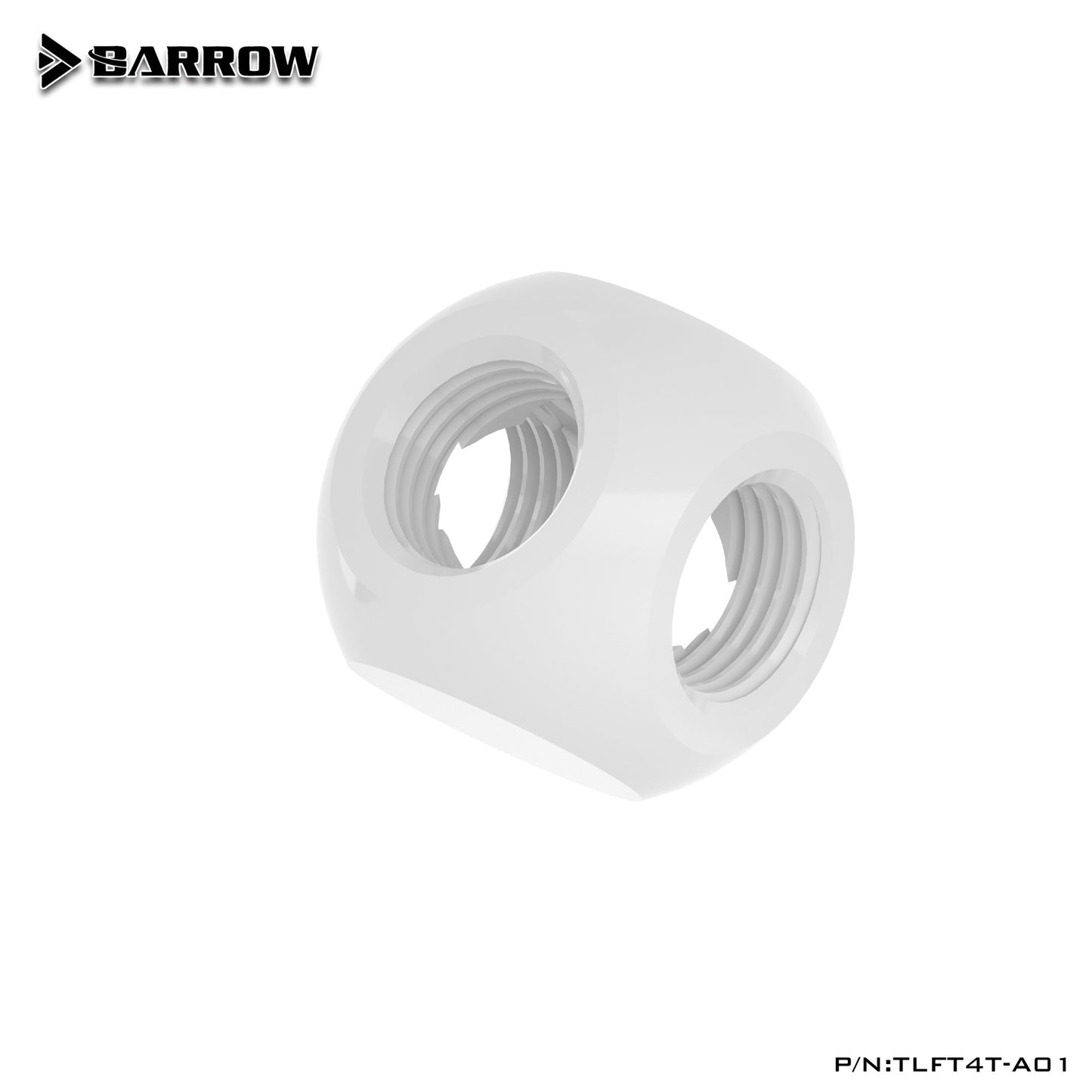 Barrow TLFT4T-A01 G1 / 4 "X4 black white silver 4-Way cubic Adaptor seat water cooling computer accessories
