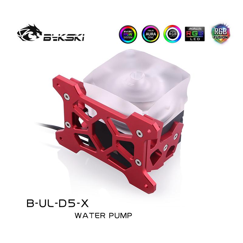 Bykski B-UL-D5-X, D5 Pump With Bracket & Armor, Aluminum Alloy Bracket And Armor, Head 3.8 Meters, Flow | Water Cooling Pump