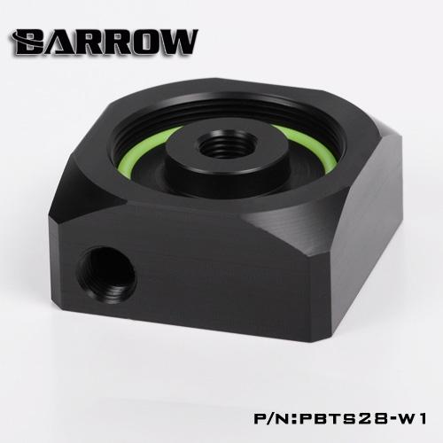 Barrow PBTS28-W1, couvercle de pompe à eau PMMA/acrylique/POM pour refroidissement par eau d'ordinateur de pompe de serise DDC