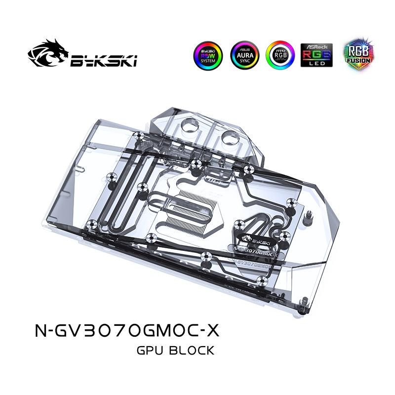 Bykski 3070 GPU bloc de refroidissement par eau pour Gigabyte GeForce RTX 3070, système de refroidissement liquide de carte graphique, N-GV3070GMOC-X 