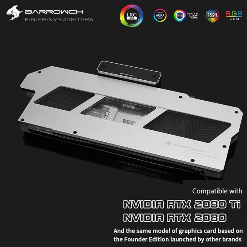 FormulaMod Barrow RTX 2080Ti full-cover GPU waterblock — silent local AI workload cooling (view 4)