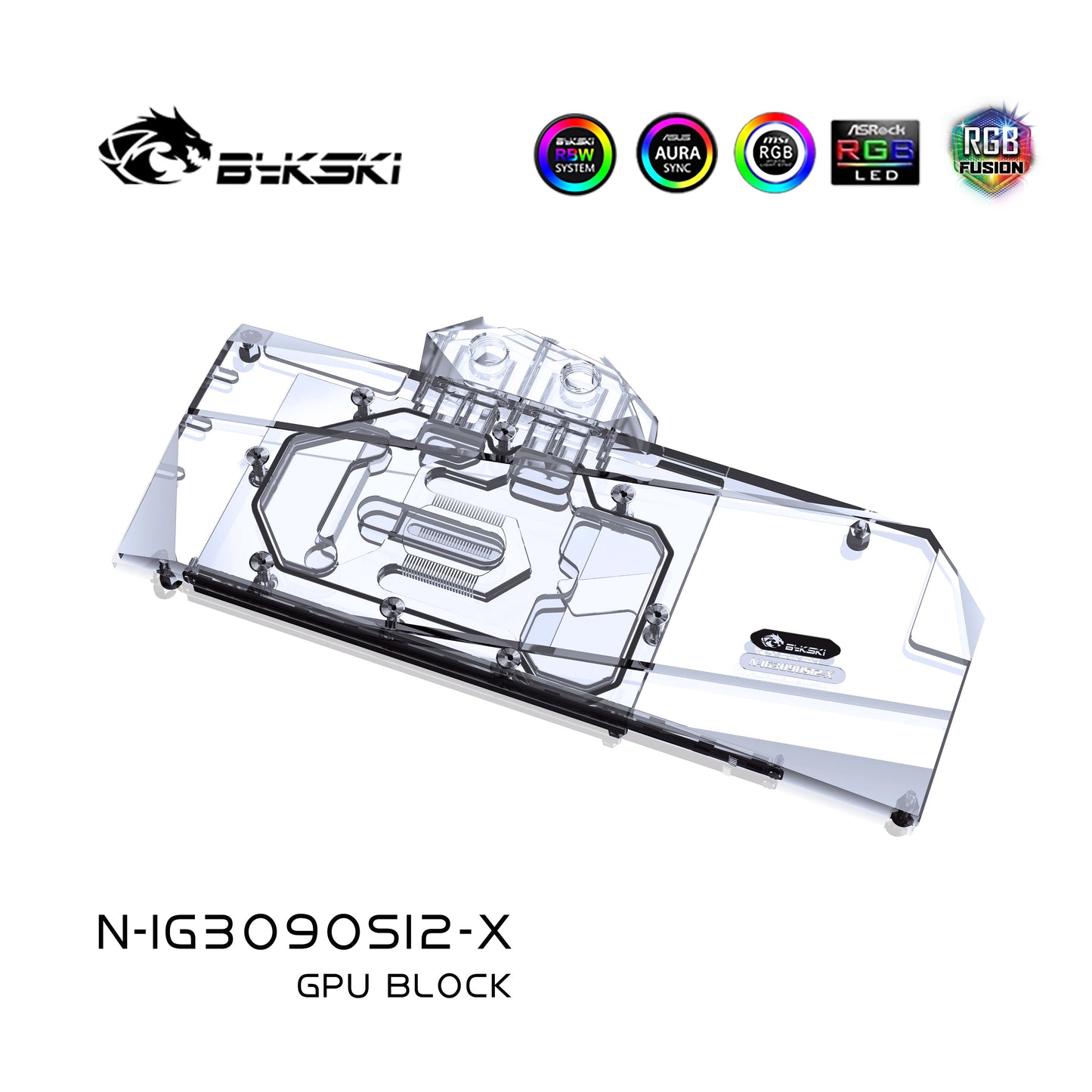 Bykski 3090 GPU Water Cooling Block For Colorful iGame N3090-2406X-SI2, GPU Cooler Liquid Cooling, N-IG3090SI2-X