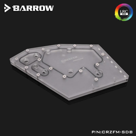 Barrow CRZFM-SDB, Waterway Boards For Cougar Conquer Mini Case, For Intel CPU Water Block & Single | Liquid Cooling Block