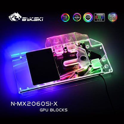 FormulaMod Bykski RTX 2060 full-cover GPU waterblock — silent local AI workload cooling (view 3)