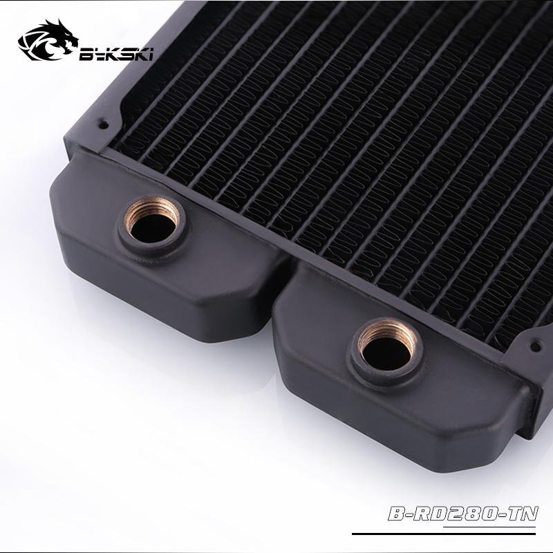 Bykski B-RD280-TN, 280mm Single Row Radiators, 28mm Thickness, Standard Water Cooling Radiators , | Water Cooling Accessory