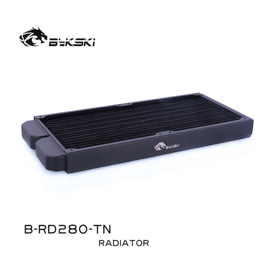 Bykski B-RD280-TN, 280mm Single Row Radiators, 28mm Thickness, Standard Water Cooling Radiators , | Water Cooling Accessory