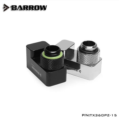 Barrow TX360PZ-15, 15mm 360 Degrees Rotary Offset Fittings , G1/4  15mm Male To Female Extender Fittings