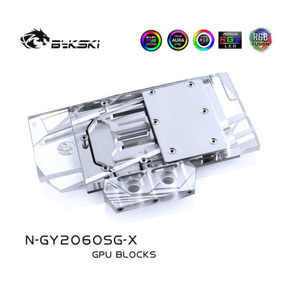 FormulaMod Bykski RTX 2060 full-cover GPU waterblock — silent local AI workload cooling (view 6)