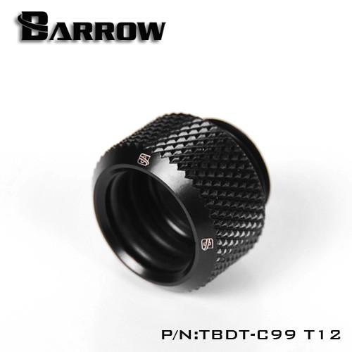 Barrow TBDT-C99 T12, OD12mm Hard Tube Fittings, G1/4 Adapters For OD12mm Hard Tubes | Water Cooling Fitting