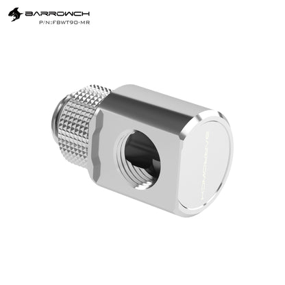 Barrowch 45 / 90 Degree Rotary Adapter With Smooth Surface, For Bending Tube Connections Design,FBWT-MR