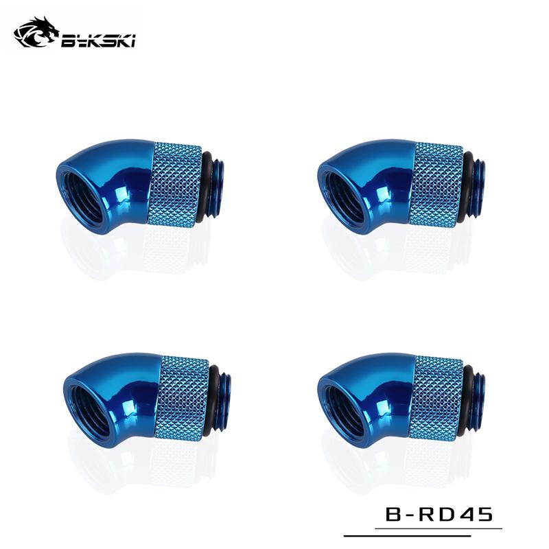 Bykski 45 Degree Rotary Fitting Bykski G1/4" Rotatable 45° Adapter Cooling Equipment Adjust Connect | Water Cooling Fitting