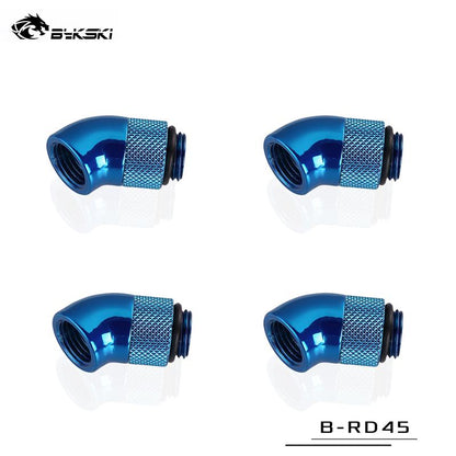 Bykski 45 Degree Rotary Fitting Bykski G1/4" Rotatable 45° Adapter Cooling Equipment Adjust Connect | Water Cooling Fitting