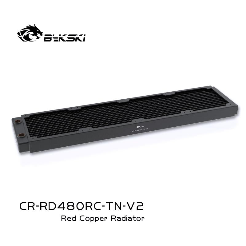 Bykski 480mm Copper Radiator RC Series High-performance Heat Dissipation 30mm Thickness for 12cm Fan Cooler, CR-RD480RC-TN-V2