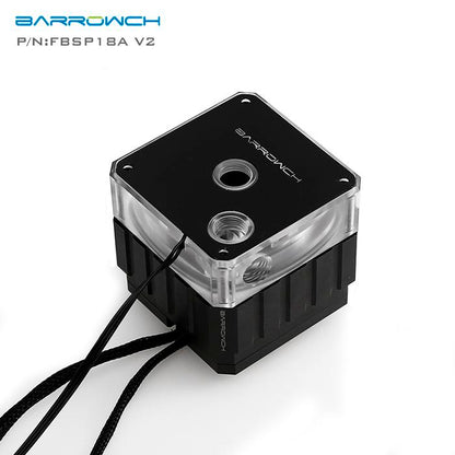 Barrowch FBSP18A-V2, 18W PWM Pumps, LRC 2.0 With Aluminum Radiator Cover, Fully Surrounded Structure