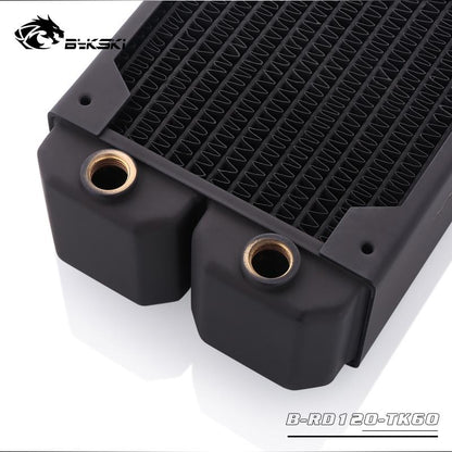 Bykski B-RD120-TK60 120mm Triple Row Radiators 60mm Thickness Standard Water Cooling Radiators | Water Cooling Accessory