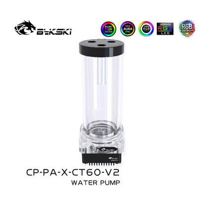 Bykski CP-PA-X-CT60 / CP-PA-X , Pump-reservoir Combination , 10W Pump With Lighting Max Flow 300L/H | Pump Reservoir Combo