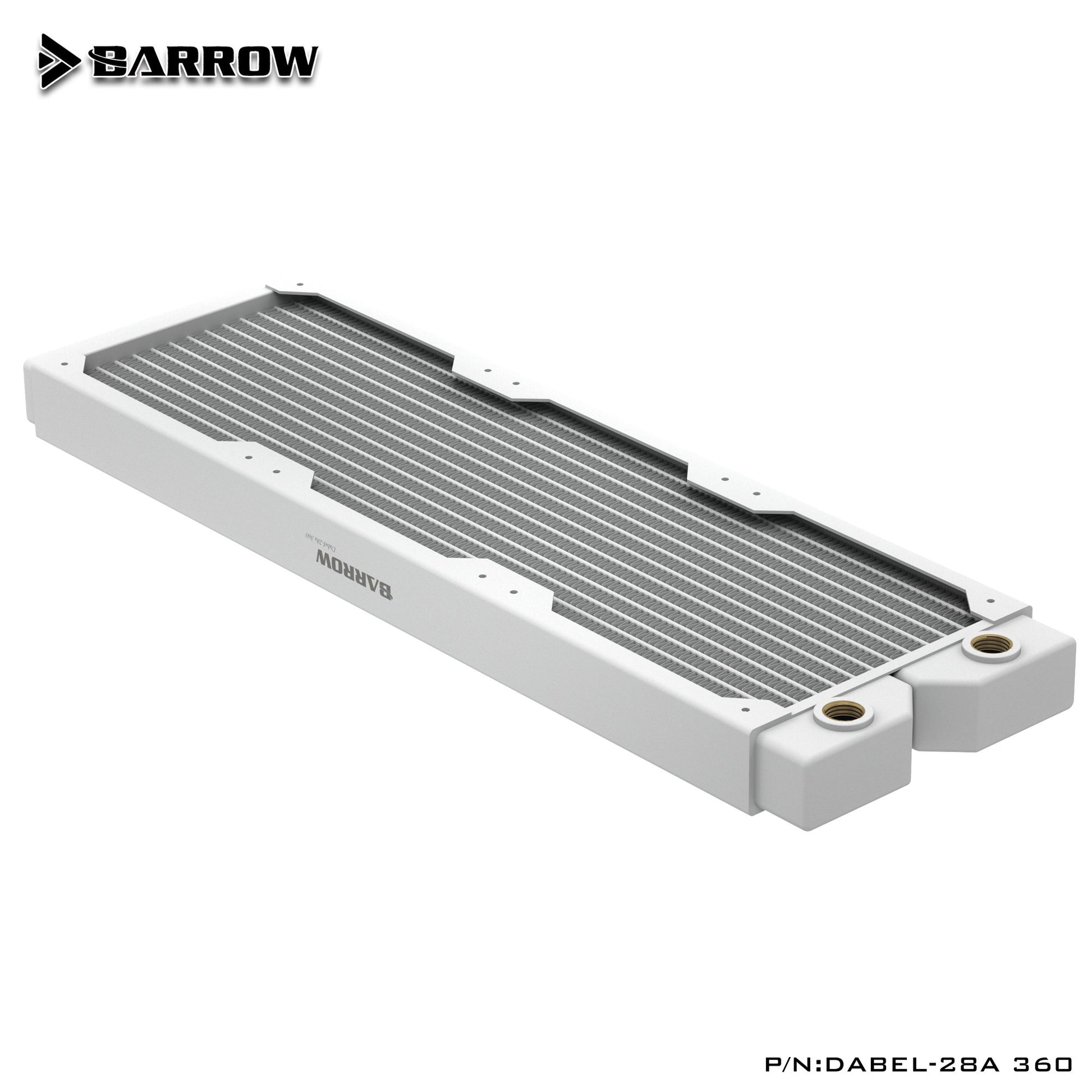 Barrow Radiator Dabel-28a 240 / 360 Copper G1/4" Thread White 240MM 360MM Computer Radiator Water | Custom Loop Radiator