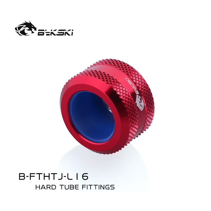 Bykski B-FTHTJ-L16, Anti-off Type Hard Tube Fittings, For OD16mm Hard Tubes, Diamond Pattern, Enhanced Silicone