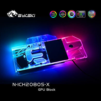 Bykski GPU Water Cooling Block For Inno3D iCHILL Geforce RTX 2080 Super/ 2070 Super Computer Heat | Water Cooling Block