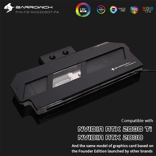 FormulaMod Barrow RTX 2080Ti full-cover GPU waterblock — silent local AI workload cooling