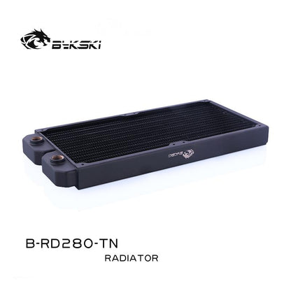 Bykski B-RD280-TN, 280mm Single Row Radiators, 28mm Thickness, Standard Water Cooling Radiators , | Water Cooling Accessory