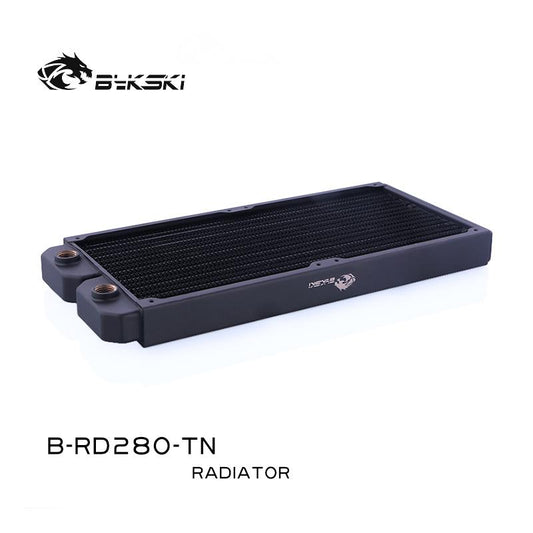 Bykski B-RD280-TN, 280mm Single Row Radiators, 28mm Thickness, Standard Water Cooling Radiators , | Water Cooling Accessory