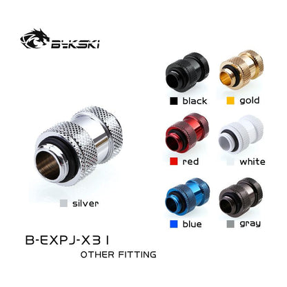 Bykski B-EXPJ-X31, 22-31mm Male To Male Variable Length Fittings, Multiple Color G1/4 Male To Male Fittings, For SLI CF