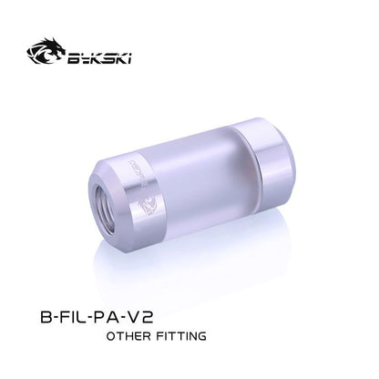 Bykski Matte Acrylic Filters, G1/4 Multiple Colour Female To Female Water Cooling Filters, | Water Cooling Accessory