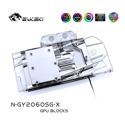 FormulaMod Bykski RTX 2060 full-cover GPU waterblock — silent local AI workload cooling (view 4)