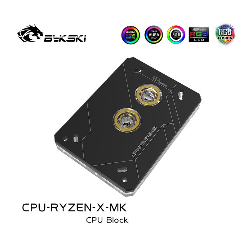 Bykski CPU-RYZEN-X-MK RyzenAM3/AM3+/AM4 CPU Water Blocks, RBW Lighting System, Microwaterway Water | Liquid Cooling Block