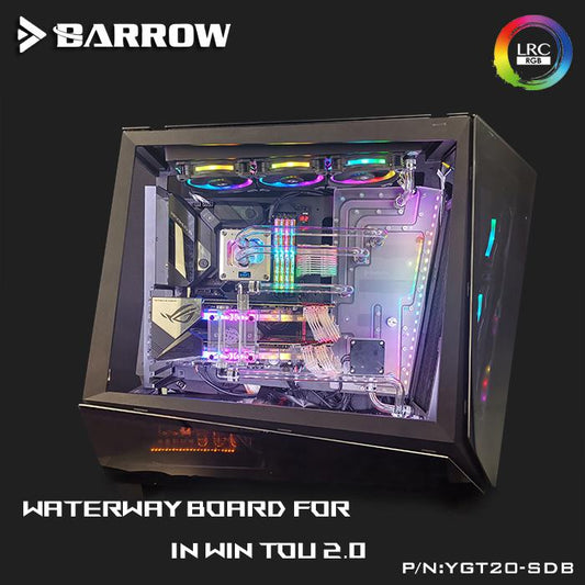 Barrow YGT20-SDB, Waterway Boards For In Win Tou 2.0 Case, For Intel CPU Water Block & Single/Double | Liquid Cooling Block