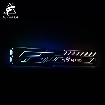 FormulaMod Fm-JSQJD, RGB Aluminum Alloy GPU Block Brackets, GPU Holders, 5v 3Pin RGB Synchronizable Motherboard Lighting