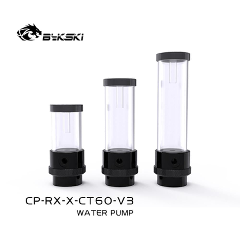 Bykski  DDC water tank and pump combination, Length 100/150/200mm,  Black POM new silent integrated pump, CP-RX-X-CT60-V3