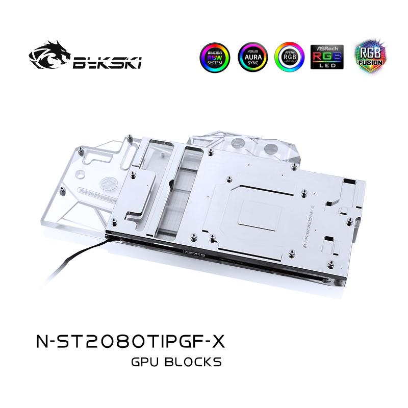 FormulaMod Bykski RTX 2080Ti full-cover GPU waterblock — silent local AI workload cooling (view 5)