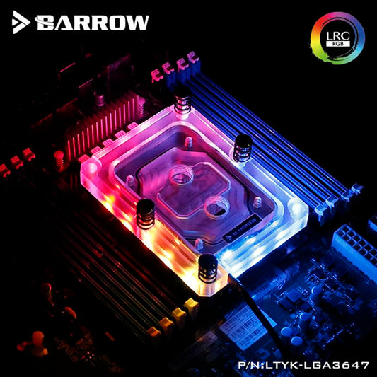 Barrow  CPU Water Cooling Block LTYK-LGA3647  For Intel Lga3647 Skylake-E CPU for Water Cooling System