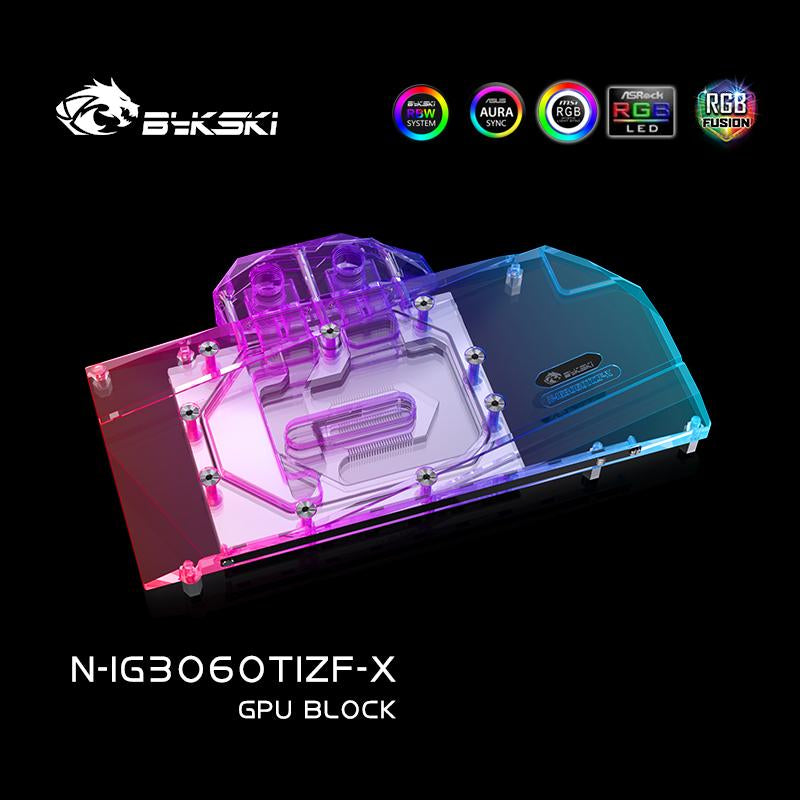 Bykski 3060TI GPU Water Cooling Block For Colorful Battle-AX RTX3060TI 8G, Graphics Card Liquid Cooler System, N-IG3060TIZF-X