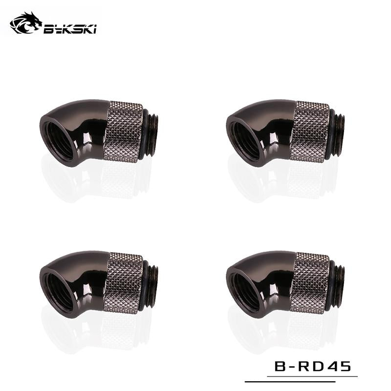 Bykski 45 Degree Rotary Fitting Bykski G1/4" Rotatable 45° Adapter Cooling Equipment Adjust Connect | Water Cooling Fitting