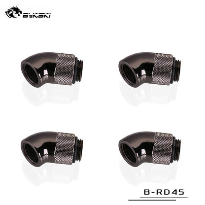 Bykski 45 Degree Rotary Fitting Bykski G1/4" Rotatable 45° Adapter Cooling Equipment Adjust Connect | Water Cooling Fitting