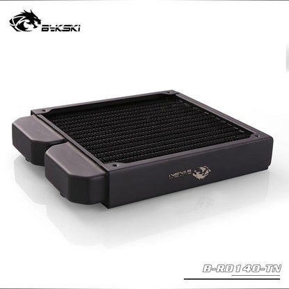 Bykski B-RD140-TN, 140mm Single Row Radiators, 28mm Thickness, Standard Water Cooling Radiators , | Water Cooling Accessory
