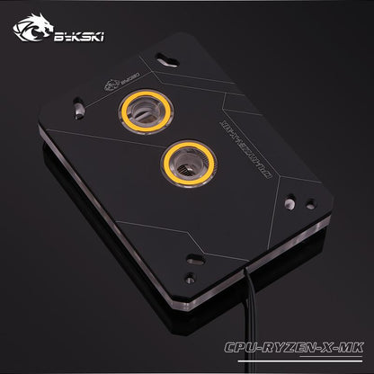 Bykski CPU-RYZEN-X-MK RyzenAM3/AM3+/AM4 CPU Water Blocks, RBW Lighting System, Microwaterway Water | Liquid Cooling Block
