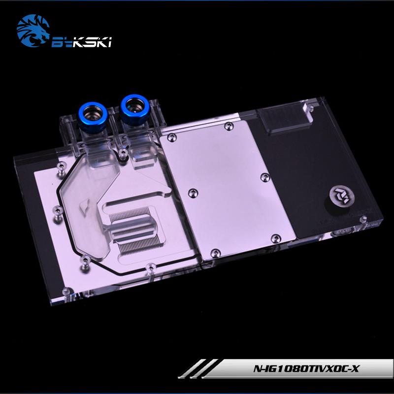 Bykski N-IG1080TIVXOC-X, Full Cover Graphics Card Water Cooling Block for Colorful iGame | Water Cooling Block