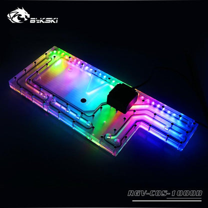 Bykski Distro Plate For CORSAIR 1000D Case, Waterway Boards For Intel CPU Water Block & Single GPU Building, | Distro Plate