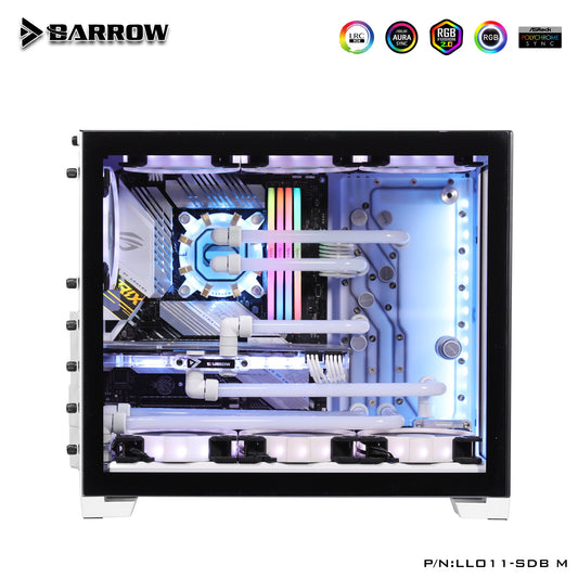 Barrow LLO11-SDB M, Waterway Boards For LIAN LI O11 MINI Case, Compatible With 18w/D5 Pump | Water Cooling Pump