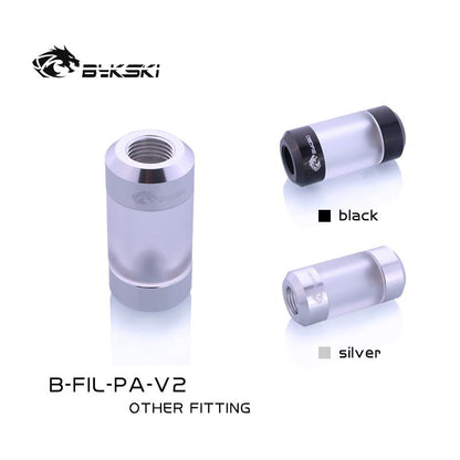 Bykski B-FIL-PA-V2, Matte Acrylic Filters, G1/4 Multiple Colour Female To Female Water Cooling Filters