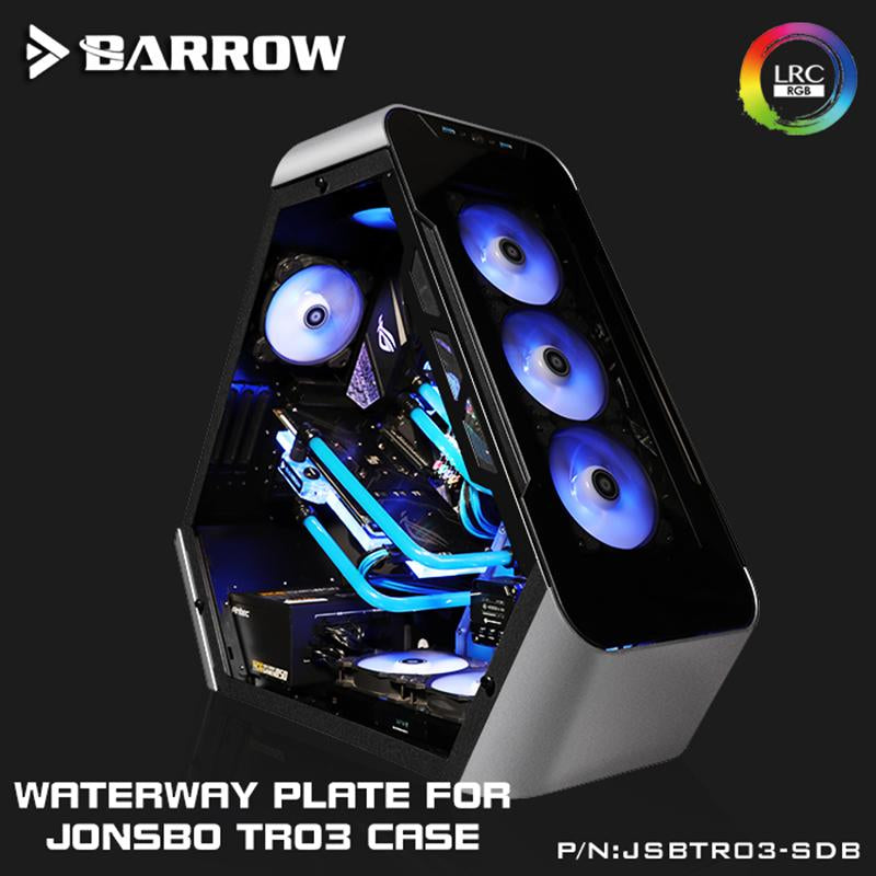 Barrow JSBTR03-SDB Waterway Boards For JONSBO TR03 Case Aurora For Intel CPU Water Block & Single GPU | Liquid Cooling Block