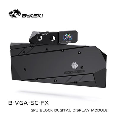 Bykski GPU Temperature Digital Display for Computer GPU Cooling Water Block Cooler With Color Display, | Water Cooling Block